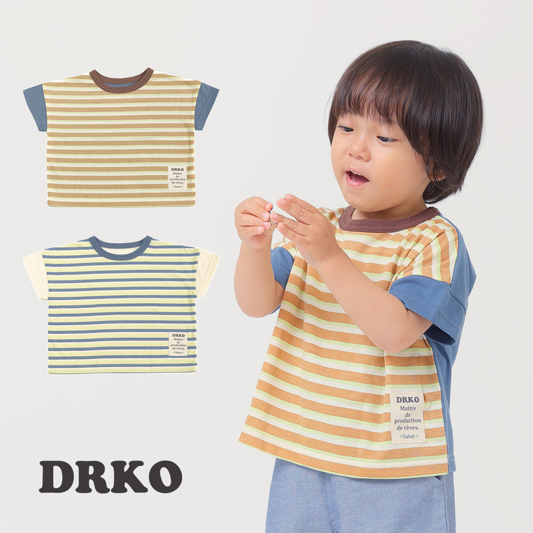 【DRKO】ボーダー半袖Tシャツ [631235]