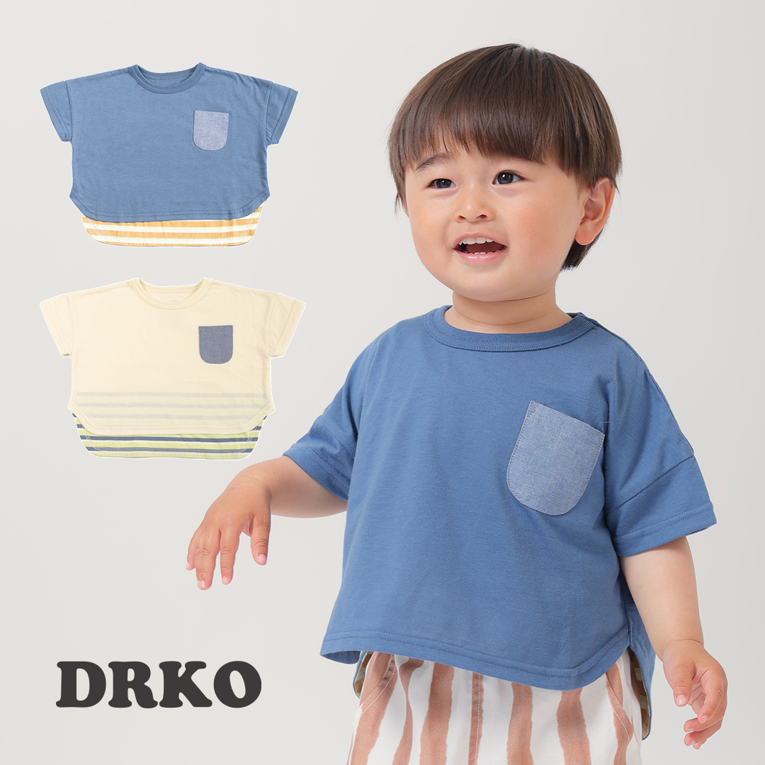【DRKO】ポケット付き半袖Ｔシャツ [631236]