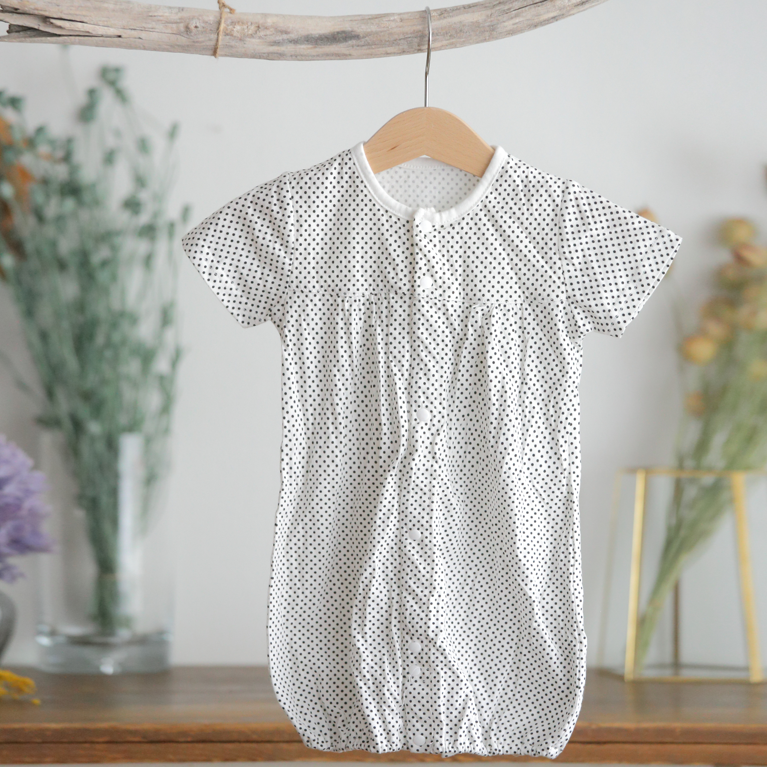 S】半袖2WAYドレス モノクロドット柄 袴ロンパース正規店 ベビー服、子供用品の仕入れ・卸売ならRok